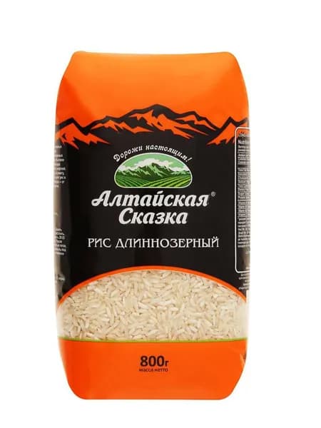 Алтайская Сказка Рис длиннозерный, 800 гр