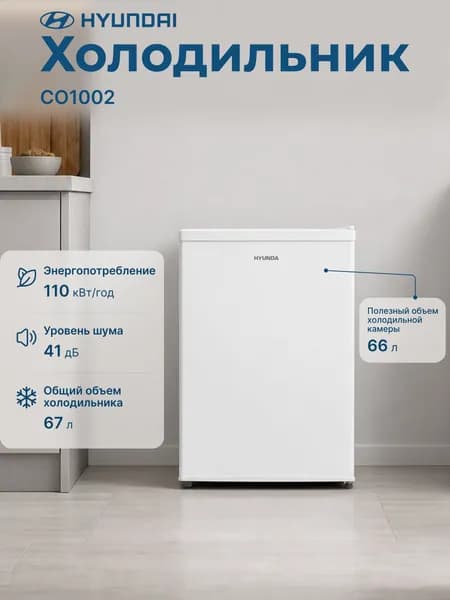 Холодильник Hyundai CO1002 White CO1002