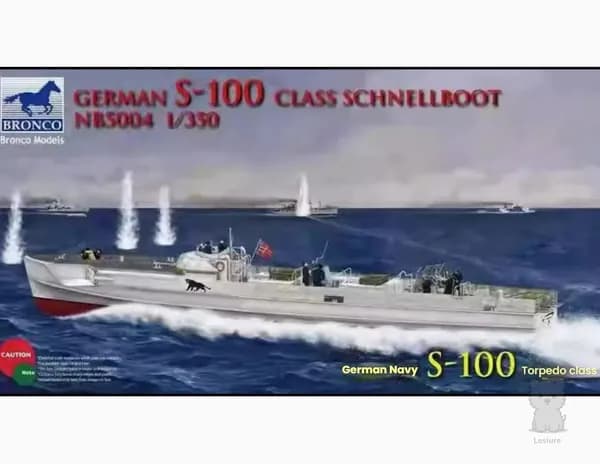 Bronco 1/350 Немецкий S-100 Class Schnellboot NB5004 Модель сборная корабля