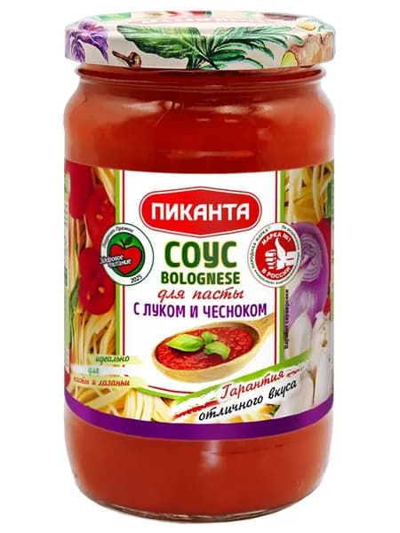 Соус Пиканта томатный с луком и чесноком, 350 г