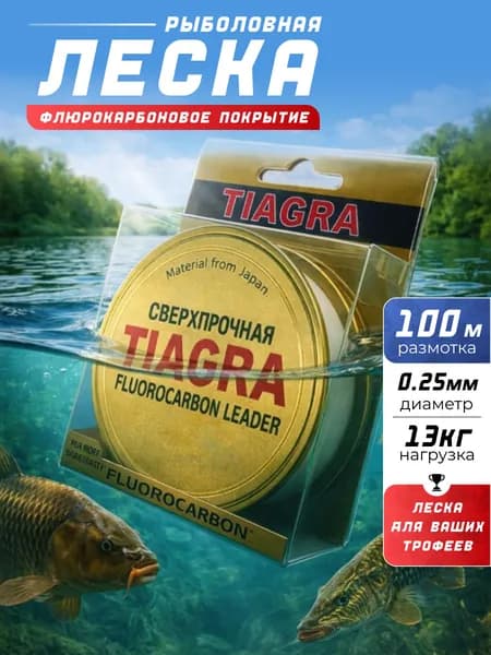 Леска для рыбалки 100м, 0.25мм