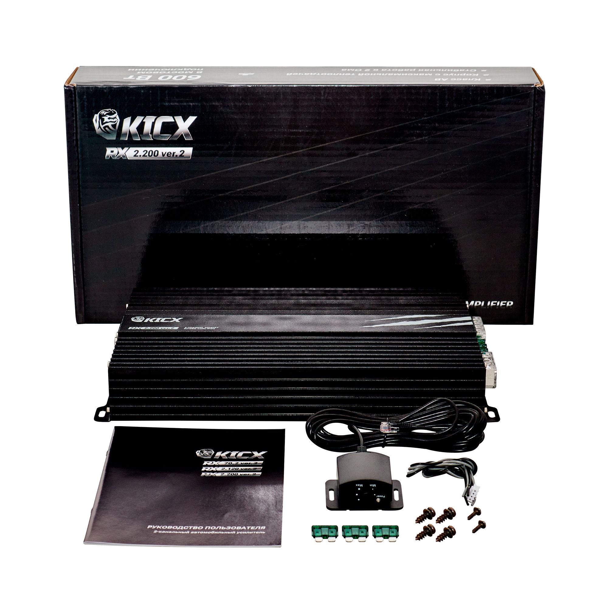 2-х канальный усилитель Kicx RX 2.200 ver.2