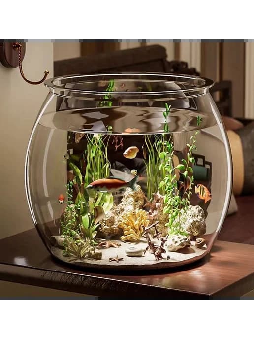 Круглый каркасный аквариум, 21 см