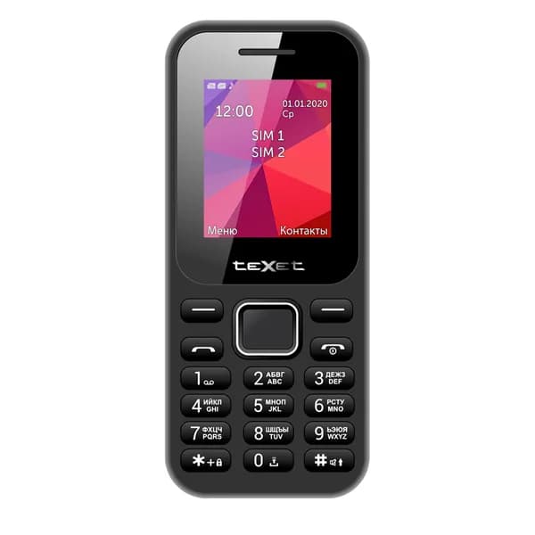 Мобильный телефон Texet TM-122 черный. Товар уцененный