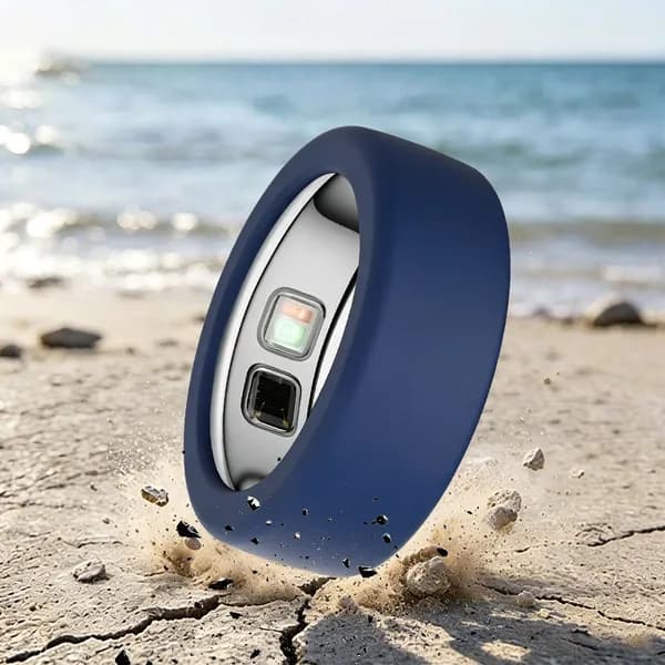 Чехол силиконовый для кольца Oura Ring 5, 3 шт., размер S (6 9), чёрный, синий, прозрачный