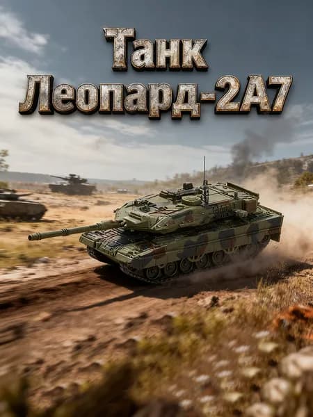 Танк Леопард 2А7 (Немецкий) 1:72 - Сборная модель без клея и окраски