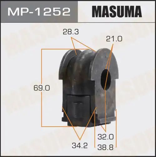 Втулка стабилизатора переднего d21 nissan qashqai (5seat) 2.0dci 07> mp-1252 masuma