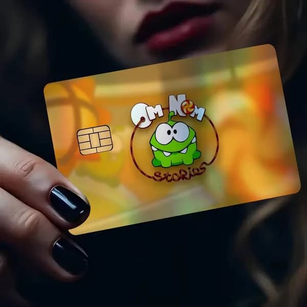 Cut the Rope Наклейка на банковскую карту, водостойкая антицарапинная защитная
