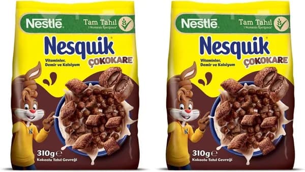 Шоколадные хлопья Nesquik Multiocare, 310 г в упаковке по 2 штуки