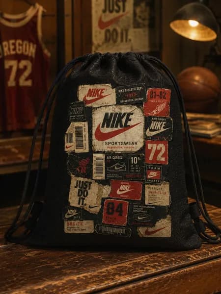 Мешок для обуви для девочек и мальчиков nike сменка в школу