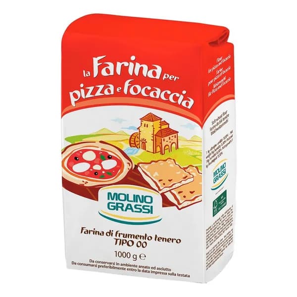 Мука Molino Grassi пшеничная для пиццы 1 кг