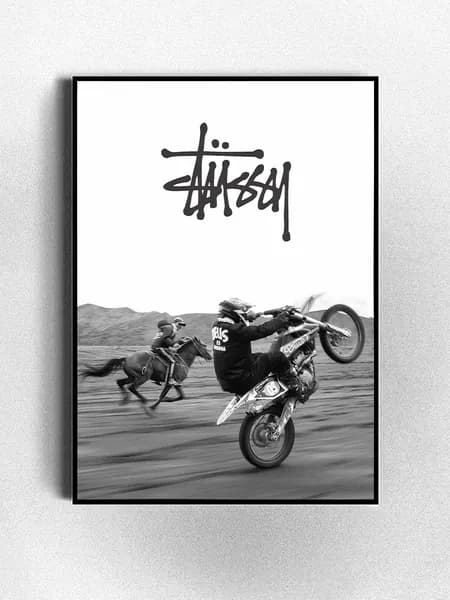 Постер на стену стильный Stussy (А3) без рамки