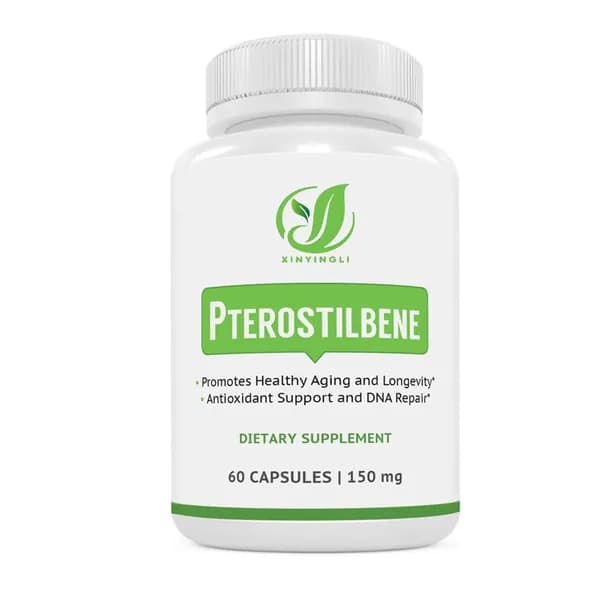 Капсулы Pterostilbene 150mg не содержат искусственных наполнителей, способствующих