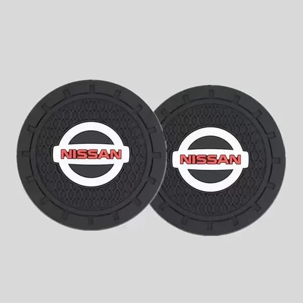 Коврик в подстаканник автомобиля " Nissan "; PREMIUM QUALITY; Detailing;