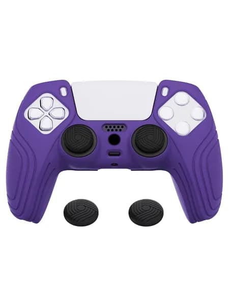 PlayVital силиконовый чехол для контроллера PS5 Samurai Edition, антискользящий, эргономичный мягкий защитный корпус с накладками на стики, улучшение хвата и защита во время игры