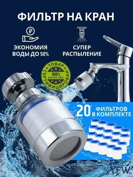 Фильтр на кран для воды и сменные картриджи