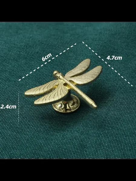 Брошь Стрекоза Цинковый сплав, Цвет Dragonfly