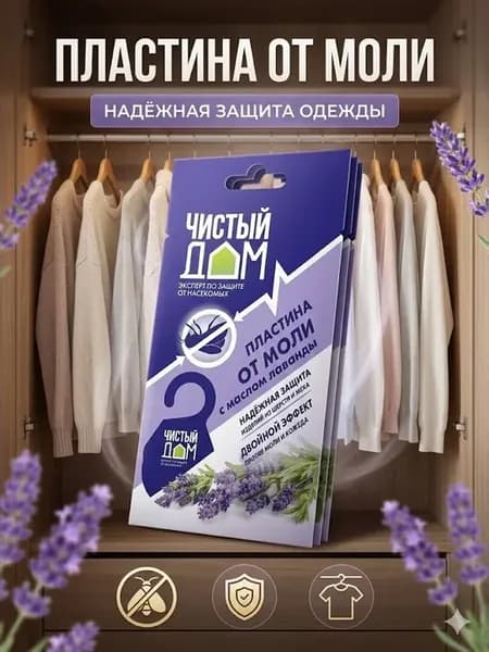 Пластина от моли с подвесом