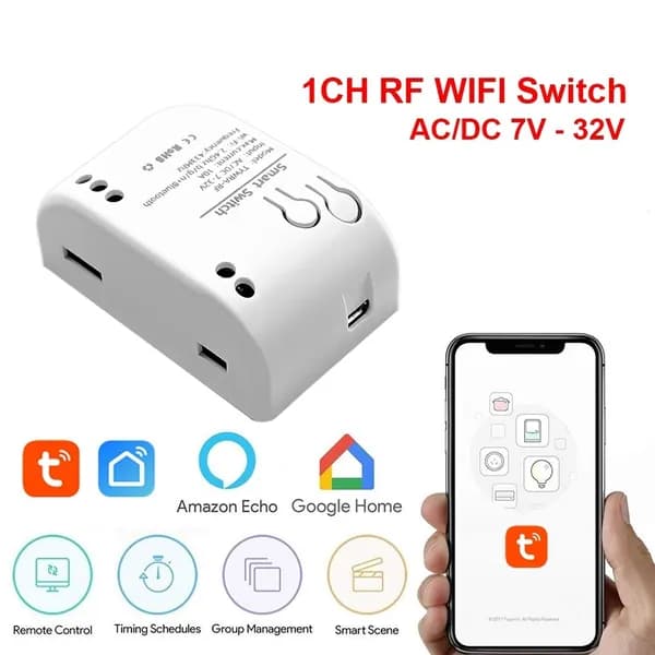 Модуль Tuya Wifi 1CH (7-32В)