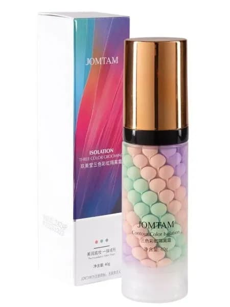 Jomtam isolation three color grooming Выравнивающая база под макияж 3в1, 40 г