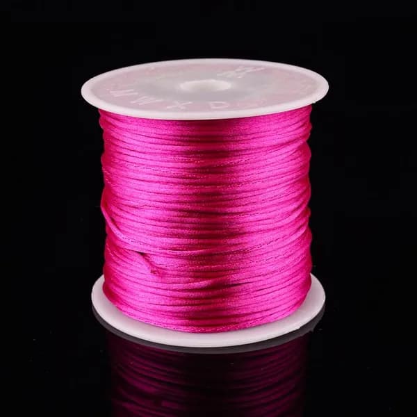 Шнур для китайских узлов 7-го типа 40м, аксессуары для DIY, цвет: розовый