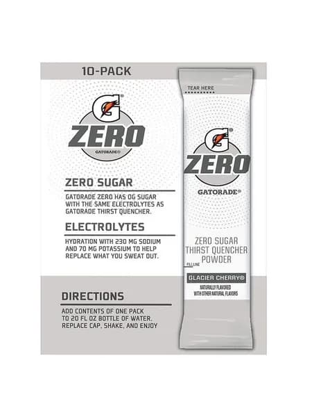 Изотонический стик Gatorade Third Quashed Powder Stick 10 упаковок с нулевым миндально-вишневым вкусом