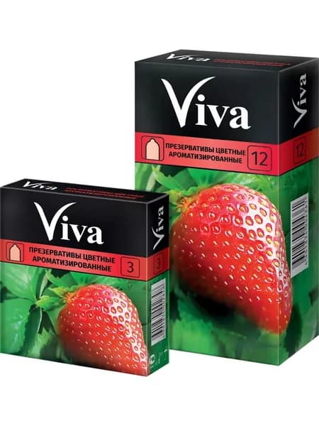 Презерватив Viva №3 цветные ароматизированные