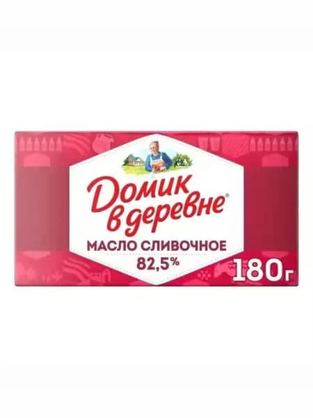 Сливочное масло Домик в Деревне отборное 82,5% 180 г