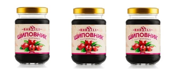 Borhill Шиповник, Жидкий экстракт, 200г,3шт