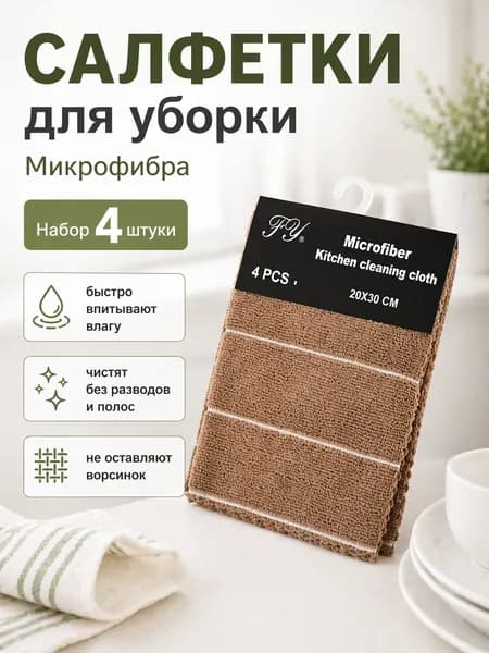 Тряпка, 4 шт