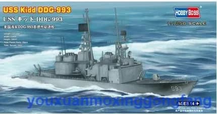 HobbyBoss 82507 Американский ракетный эсминец USS Kidd DDG-993 класс Кидд 1/1250 сборная модель корабля