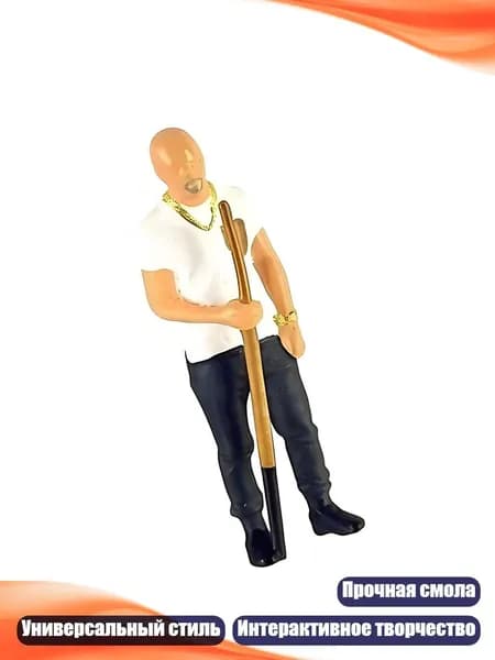 Миниатюра бильярда 1:64 с фигурками, - Стоячий бильярд м
