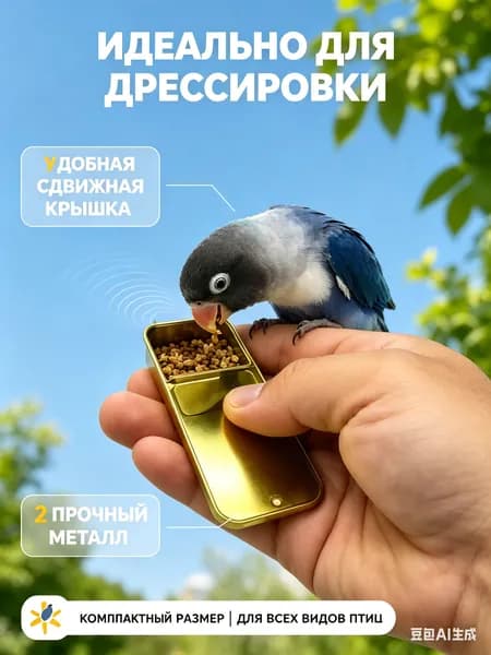 Кормушка для ручного выкармливания птенцов попугаев,Черный