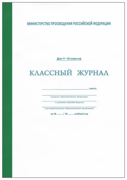 Классный журнал для 5-9 классов (офсет)