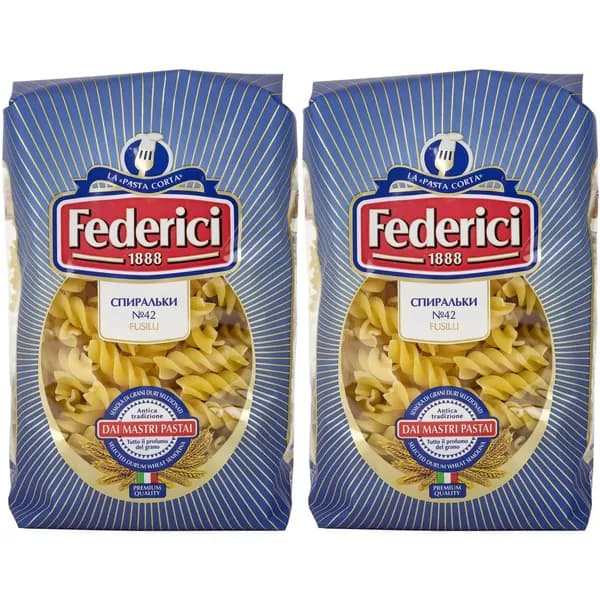 Макаронные изделия Federici Спиральки 400 г, набор: 2 штуки