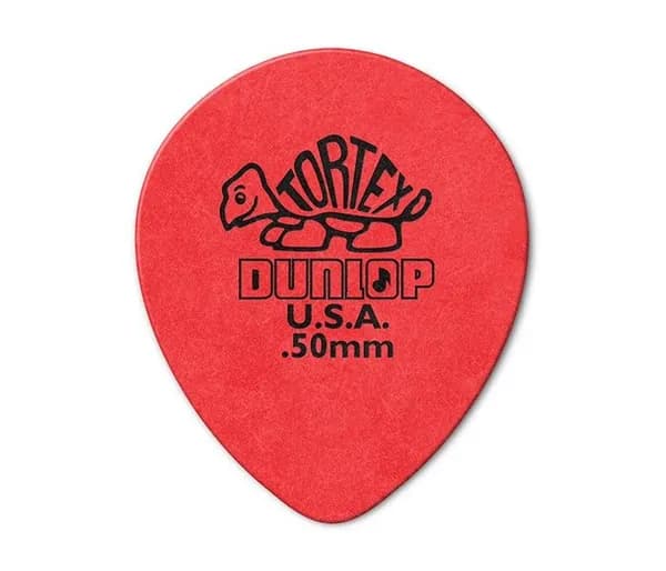 Медиатор Dunlop 413R.50 Tortex Teardrop, 0.5 мм, 1 шт.
