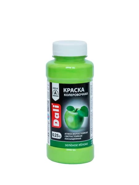 ДАЛИ краска колеровочная, зеленое яблоко, 0,25 л