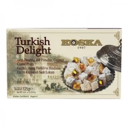 Рахат-лукум с фундуком, фисташками и кокосом Koska, 125 г