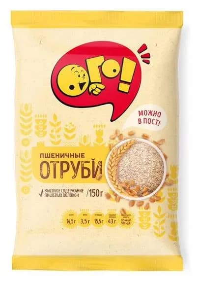 Отруби пшеничные ОГО! , 150 г 2 шт