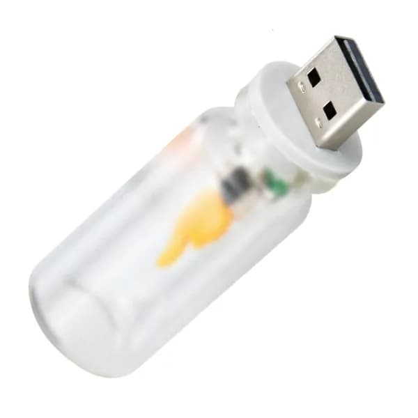 Беспламенная светодиодная свеча с иллюзией пламени, USB питание, безопасный дизайн для создания атмосферы в помещении и на улице, 1 - Матовый стиль