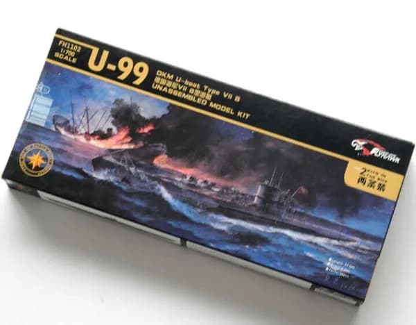 Fly hawk 1/700 1102 Немецкая подводная лодка U-99 (2 комплекта) высшего качества сборная модель корабля