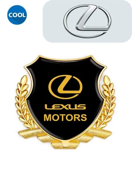Шильдик c логотипом / размер 85*80 мм, 1шт. / для авто Lexus Motors