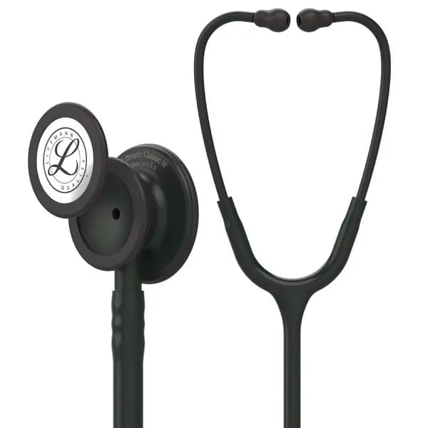 Стетоскоп Littmann Classic III, черная трубка, черная акустическая головка и ушные наконечники, 69 см, 5803
