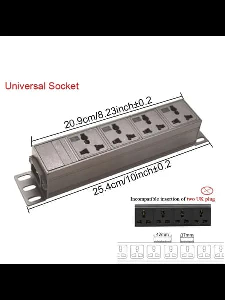 Сетевой шкаф Universal Socket-4, AU Plug, 1.5m