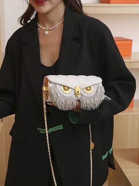 Сумка Night owl с кисточками (сова)