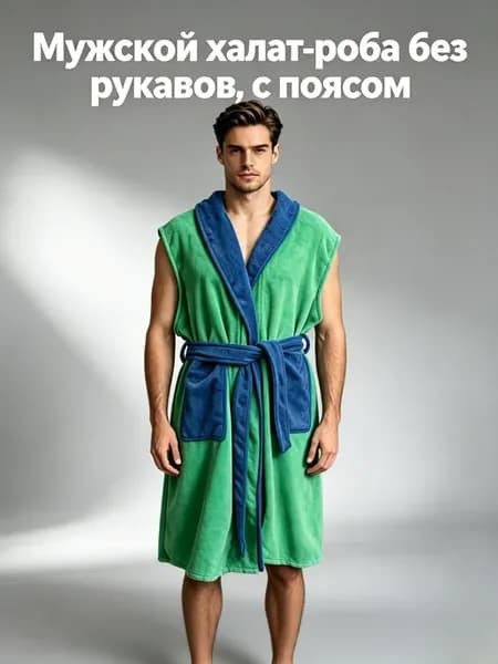 халат без рукавов