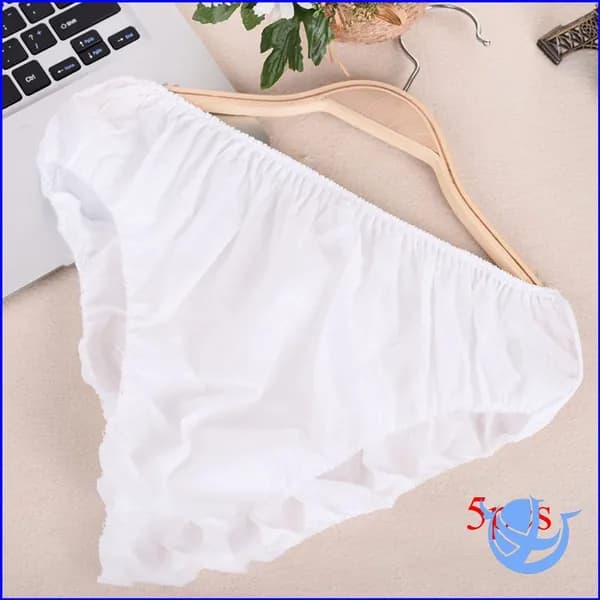 5pcs Одноразовое бумажное нижнее белье в индивидуальной упаковке для мужчин и женщин