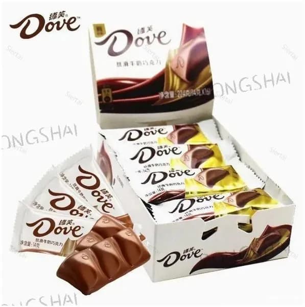 Премиальный молочный шоколад Dove Silky с 31,6% какао