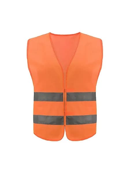 Жилет безопасности с высокой видимостью, Светоотражающие полоски, Легкое и прочное снаряжение для дорожных работ, строительства, ночного использования