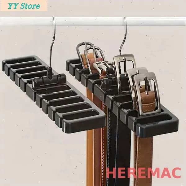 HereMAC Вешалка плечики пластик черно-серый